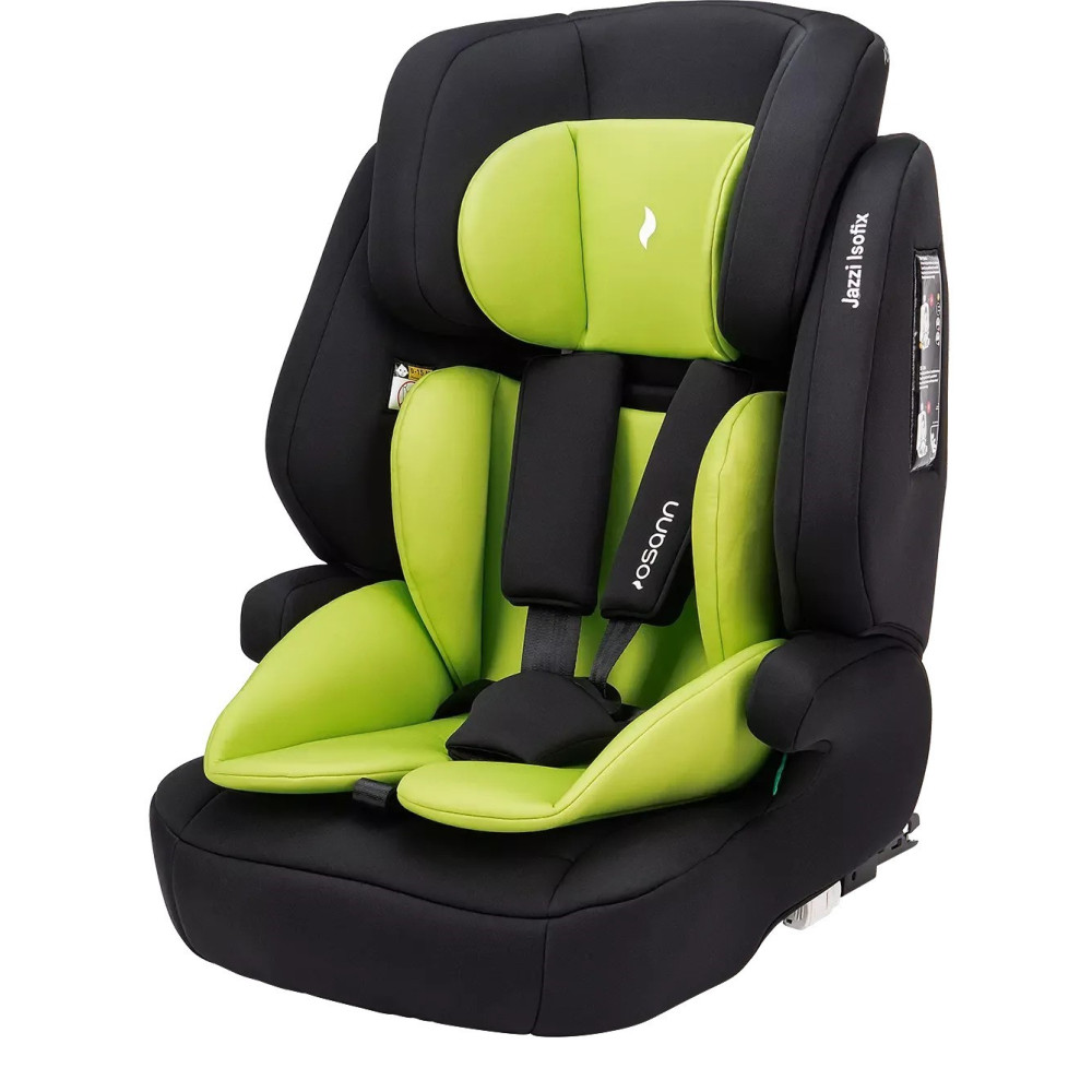 Osann Jazzi Isofix i-Size - детское автокресло (от 9 месяцев до 12 лет / 76 - 150 см), система крепления ISOFIX и Top-Tether • Lime