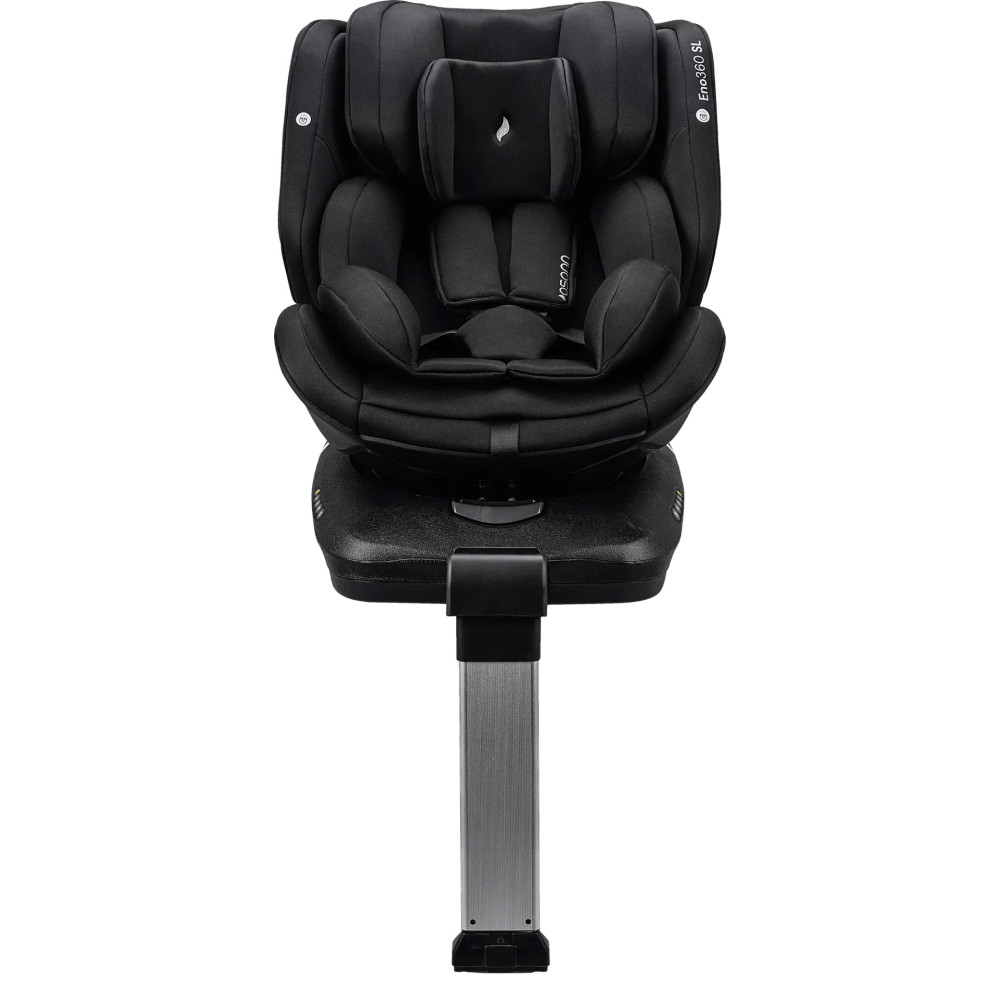 Osann Eno360 SL i-Size - автокресло для детей (от 0 до 12 лет / 40 - 150 см), поворотное (360), крепление ISOFIX с упором в пол • All Black