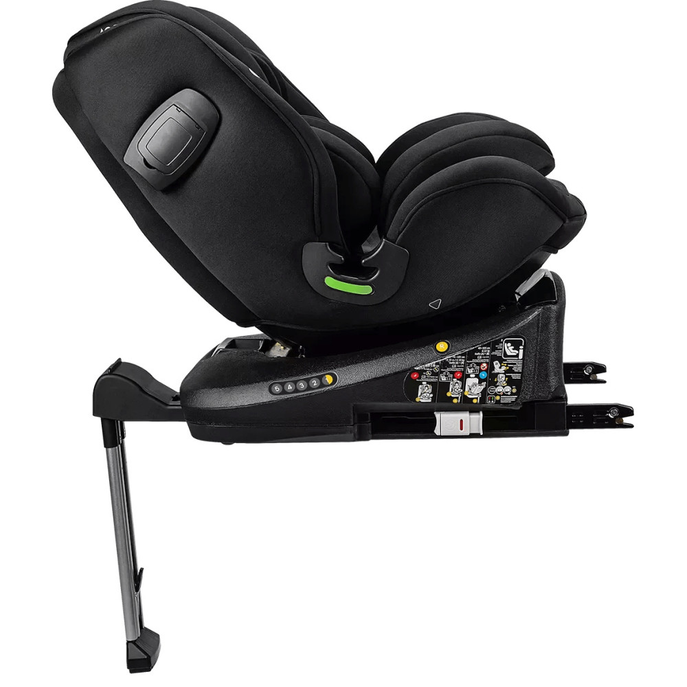 Osann Eno360 SL i-Size - автокресло для детей (от 0 до 12 лет / 40 - 150 см), поворотное (360), крепление ISOFIX с упором в пол • All Black