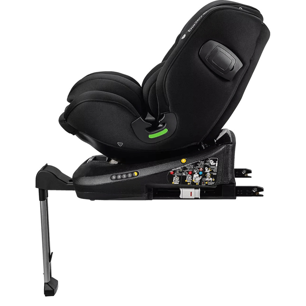 Osann Eno360 SL i-Size - автокресло для детей (от 0 до 12 лет / 40 - 150 см), поворотное (360), крепление ISOFIX с упором в пол • All Black