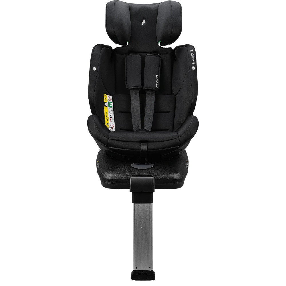 Osann Eno360 SL i-Size - автокресло для детей (от 0 до 12 лет / 40 - 150 см), поворотное (360), крепление ISOFIX с упором в пол • All Black
