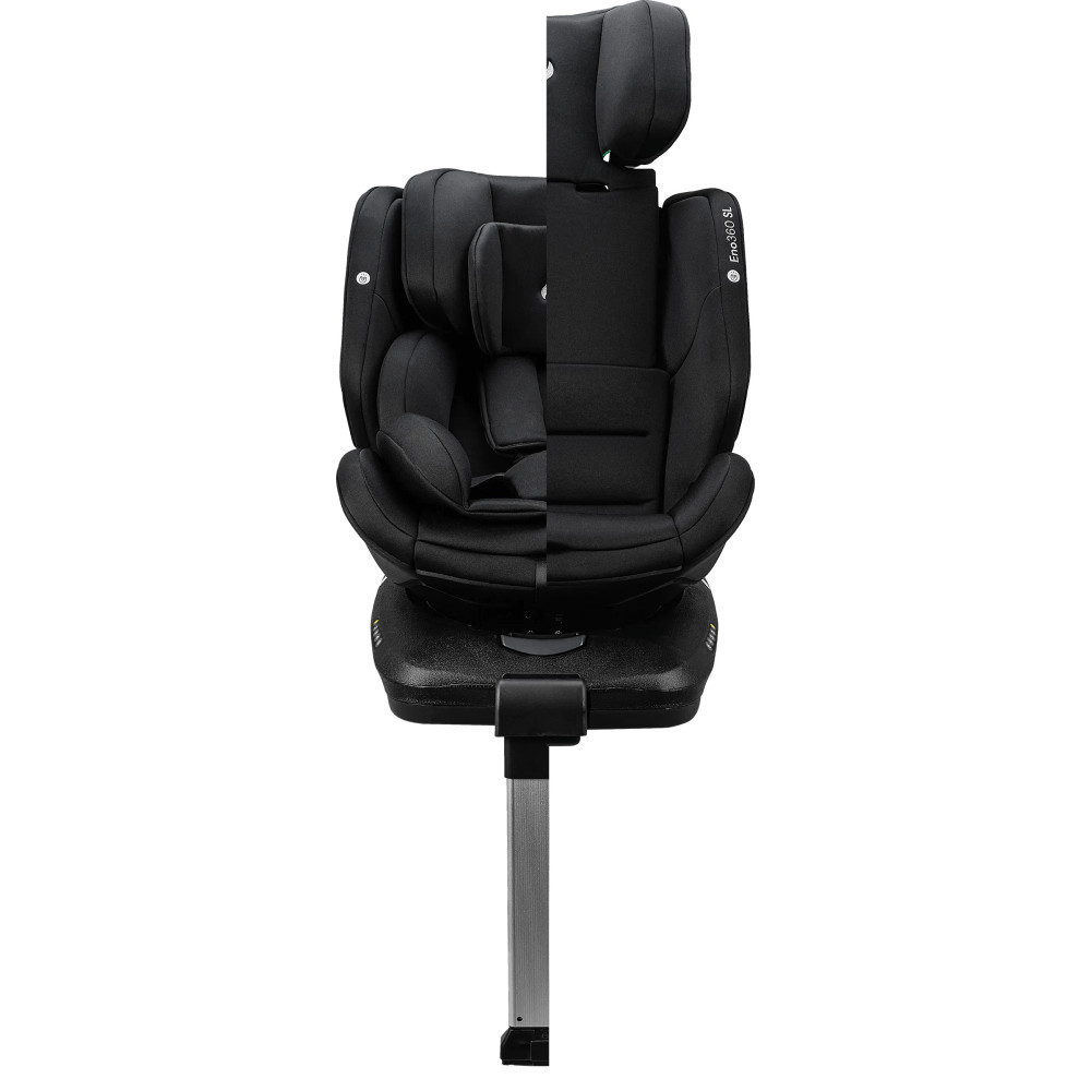 Osann Eno360 SL i-Size - автокресло для детей (от 0 до 12 лет / 40 - 150 см), поворотное (360), крепление ISOFIX с упором в пол • All Black