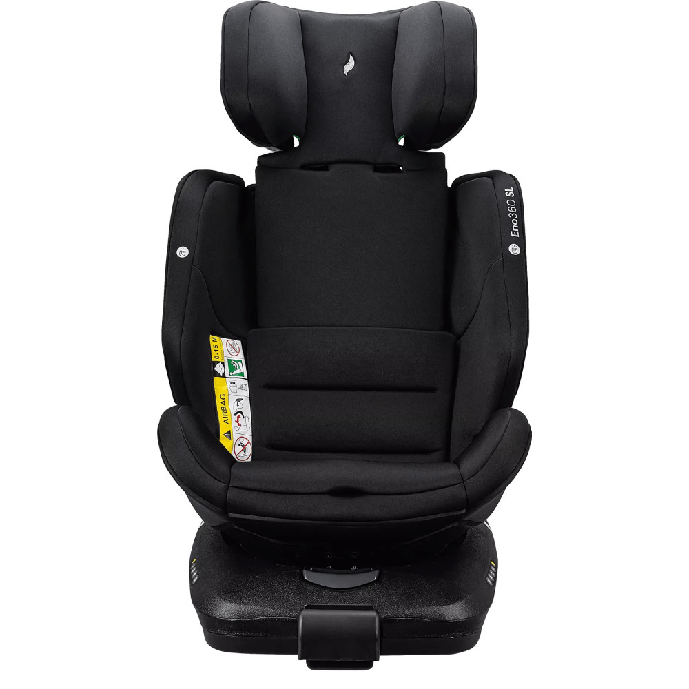Osann Eno360 SL i-Size - автокресло для детей (от 0 до 12 лет / 40 - 150 см), поворотное (360), крепление ISOFIX с упором в пол • All Black
