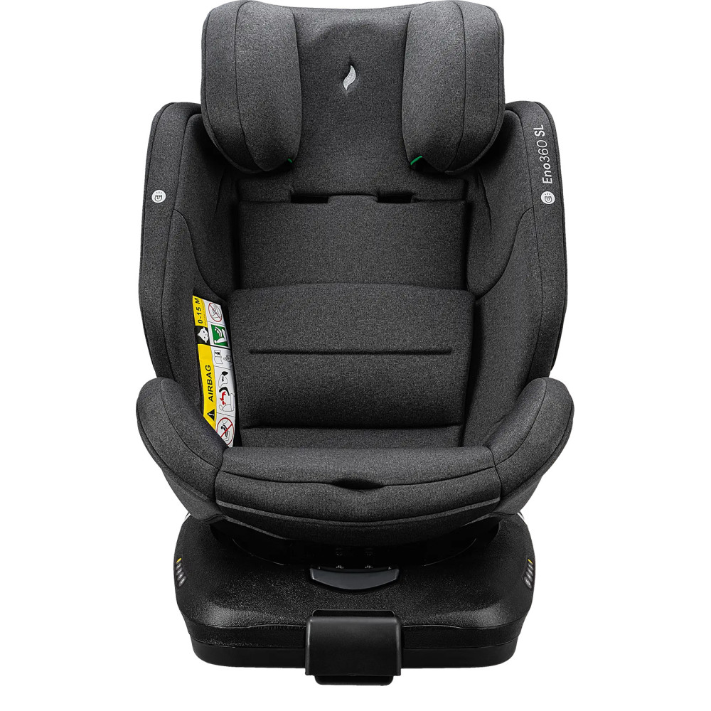 Osann Eno360 SL i-Size - автокресло для детей (от 0 до 12 лет / 40 - 150 см), поворотное (360), крепление ISOFIX с упором в пол • Dark Grey Melange