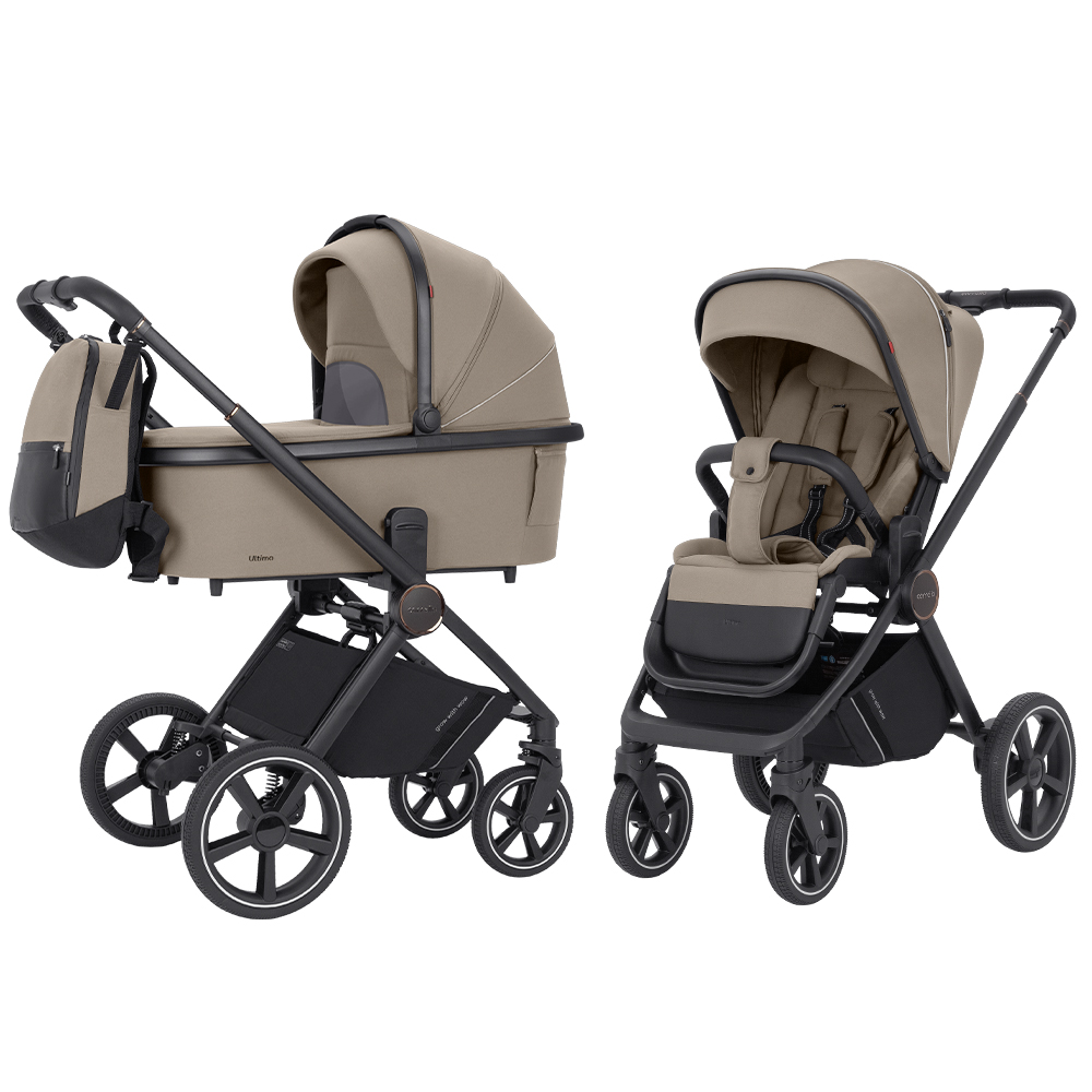 Carrello Ultimo CRL-6518 - детская коляска 2в1, коляска с люлькой, регулировка высоты люльки и прогулочного блока, всесезонная коляска • Pearl Beige Carrello Ultimo CRL-6518 - детская коляска 2в1, коляска с люлькой, регулировка высоты люльки и прогулочного блока, всесезонная коляска • Pearl Beige