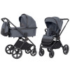Carrello Ultimo CRL-6518 - дитяча коляска 2в1, коляска з люлькою, регулювання висоти люльки та прогулянкового блоку, всесезонний візок • Cool Grey