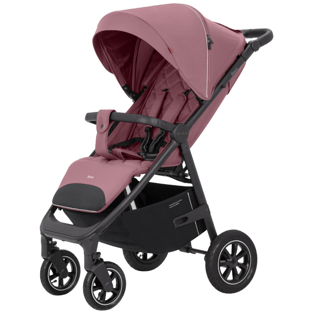 Carrello Bravo Air NF 2024 CRL-5512 - прогулочная коляска, всесезонная коляска с надувными резиновыми колесами • Crystal Pink