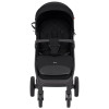 Carrello Bravo Air NF 2024 CRL-5512 - прогулянкова коляска, всесезонний візок з надувними гумовими колесами • Pure Black