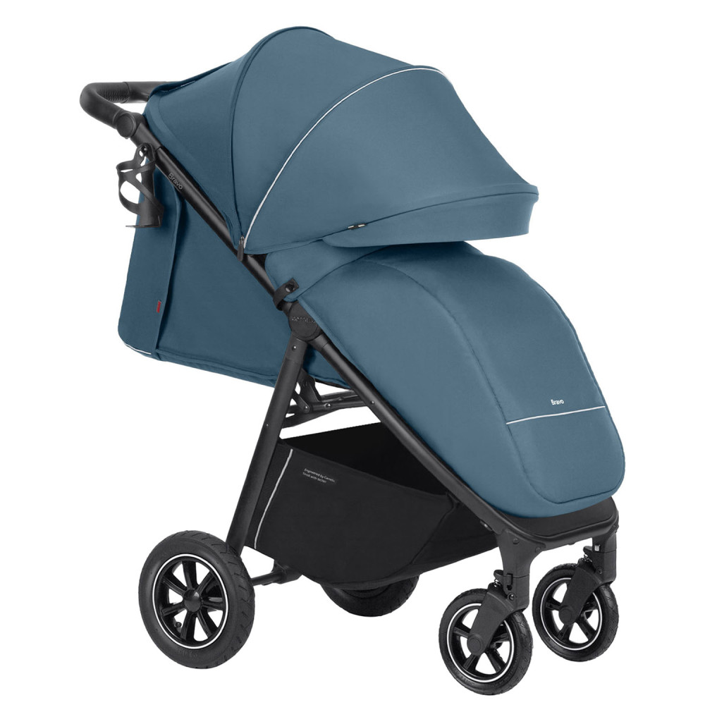 Carrello Bravo Air NF 2024 CRL-5512 - прогулянкова коляска, всесезонний візок з надувними гумовими колесами • Ice Blue