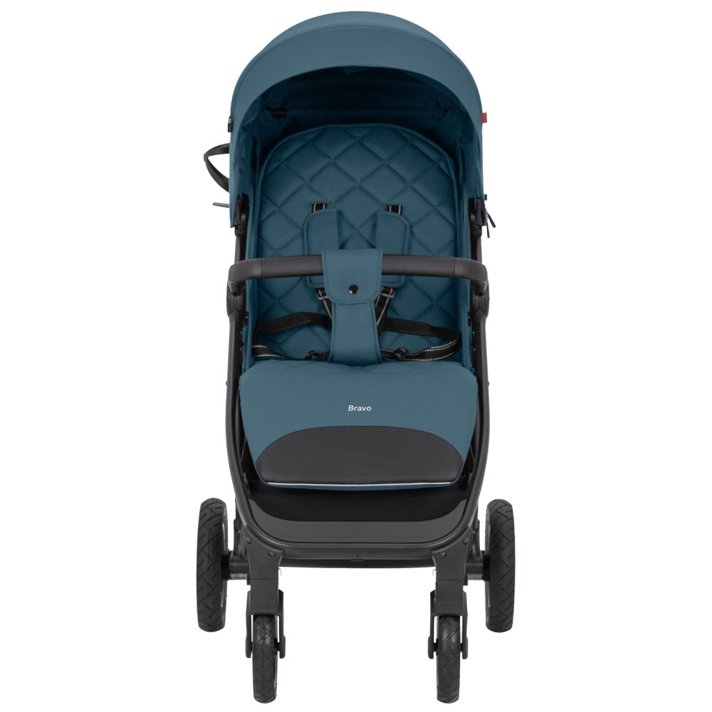 Carrello Bravo Air NF 2024 CRL-5512 - прогулянкова коляска, всесезонний візок з надувними гумовими колесами • Ice Blue
