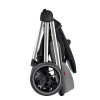 Carrello Ultra BF CRL-5525 - прогулянкова коляска з реверсивним блоком (сидіння встановлюється обличчям до мами), регулюється висота капюшону, компактно складається • Silk Grey