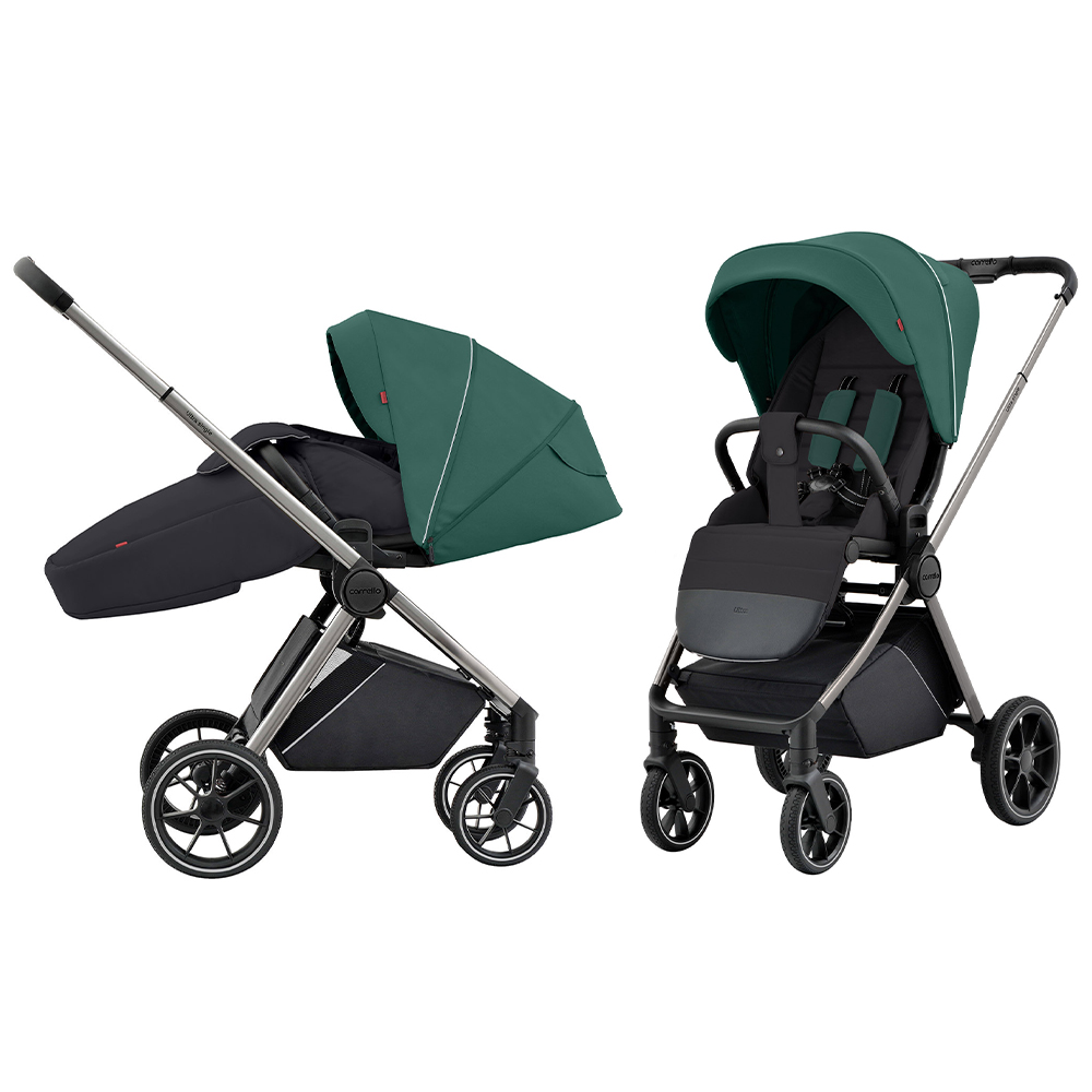 Carrello Ultra BF CRL-5525 - прогулянкова коляска з реверсивним блоком (сидіння встановлюється обличчям до мами), регулюється висота капюшону, компактно складається • Avocado Green
