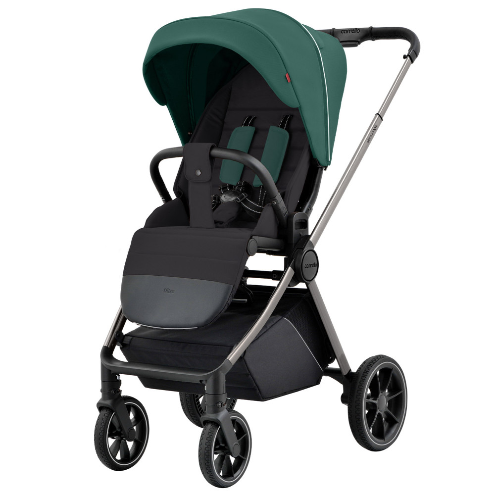 Carrello Ultra BF CRL-5525 - прогулянкова коляска з реверсивним блоком (сидіння встановлюється обличчям до мами), регулюється висота капюшону, компактно складається • Avocado Green