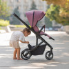 Carrello Alfa BF CRL-5508 - прогулянкова коляска з реверсивним блоком (сидіння встановлюється обличчям до мами), регулюється висота капюшону • Midnight Black