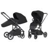 Carrello Alfa BF CRL-5508 - прогулянкова коляска з реверсивним блоком (сидіння встановлюється обличчям до мами), регулюється висота капюшону • Midnight Black