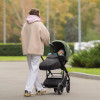 Carrello Alfa BF CRL-5508 - прогулянкова коляска з реверсивним блоком (сидіння встановлюється обличчям до мами), регулюється висота капюшону • Midnight Black