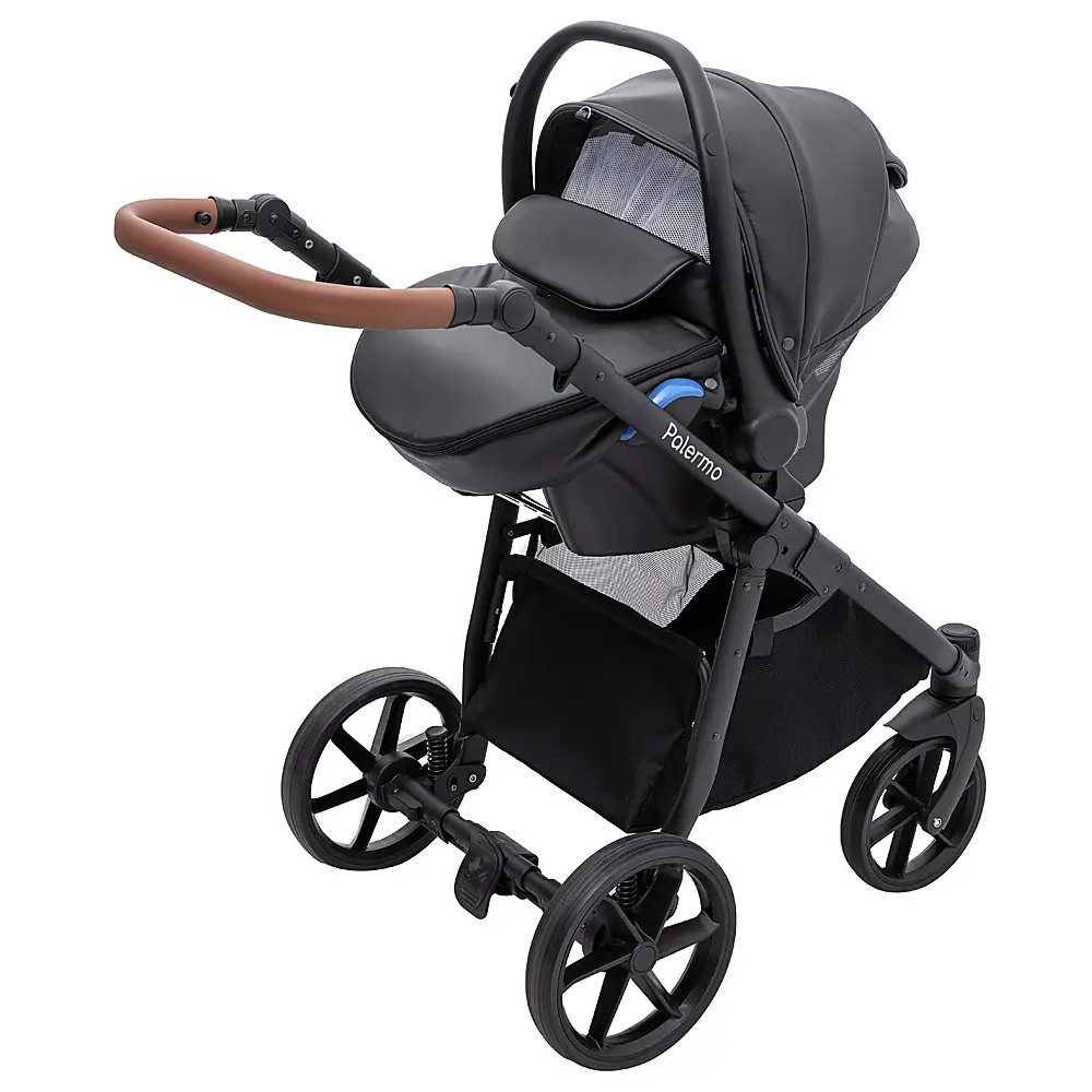 Bair Kite ECO - автокресло для детей (от 0 до 1 года / до 75 см), лёгкое (3.2 кг) • Black (681099)