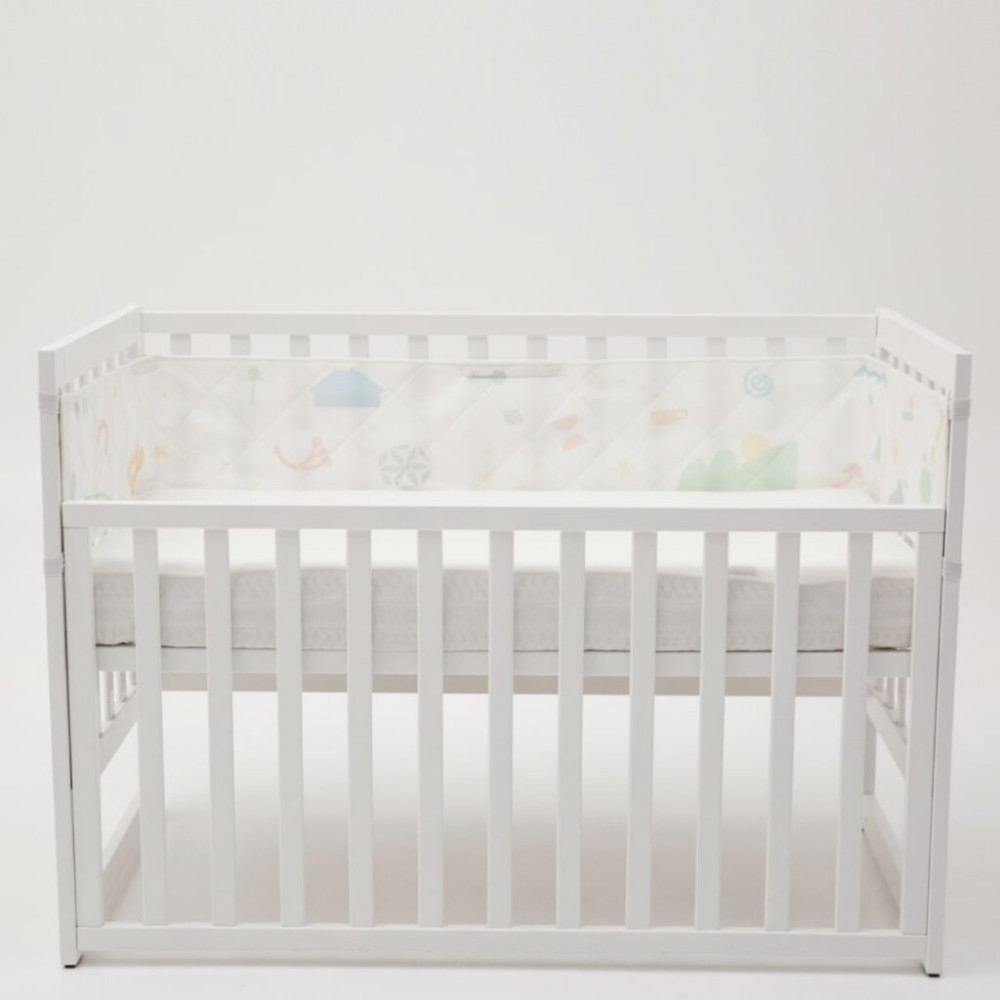 Дышащие бортики Sleepset для детской кроватки 120х60 см с прямимы углами