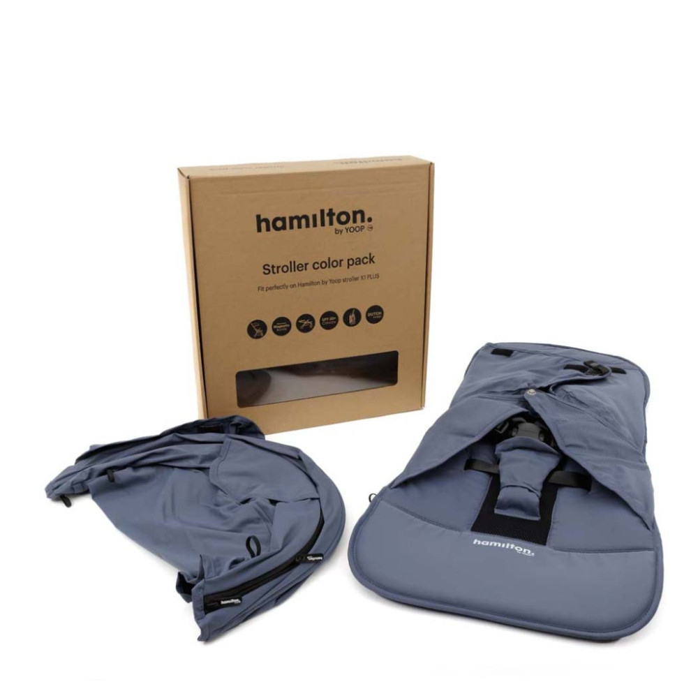 Набір текстилю до коляски Hamilton by Yoop X1 Plus, Indigo Blue