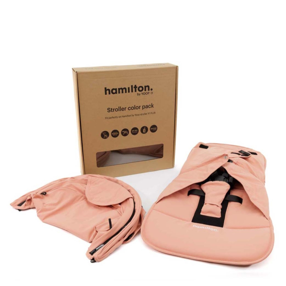 Набор текстиля к коляске Hamilton by Yoop X1 Plus/S1 Plus, Pastel Pink