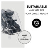  Hauck Pushchair Raincover - дождевик для двухместной коляски • Black