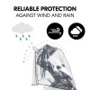  Hauck Pushchair Raincover - дождевик для двухместной коляски • Black