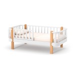 Veres Monaco | Верес Монако 160 - подростковая кровать (160x80 см), бук, антибактериальная краска с ионами серебра • White Natural | Бело-буковый