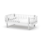 Veres Monaco | Верес Монако 160 - подростковая кровать (160x80 см), бук, антибактериальная краска с ионами серебра • White Grey | Бело-серый