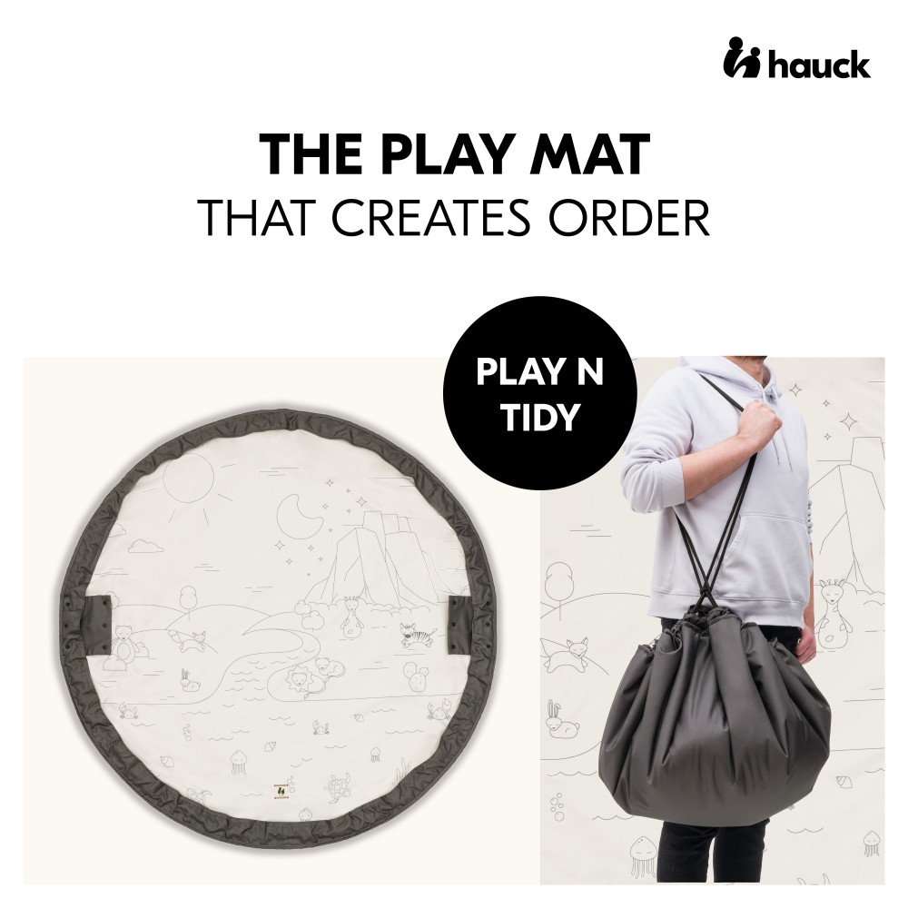 Hauck Play N Tidy - игровой коврик-сумка • Dark Grey Hauck Play N Tidy - игровой коврик-сумка • Dark Grey