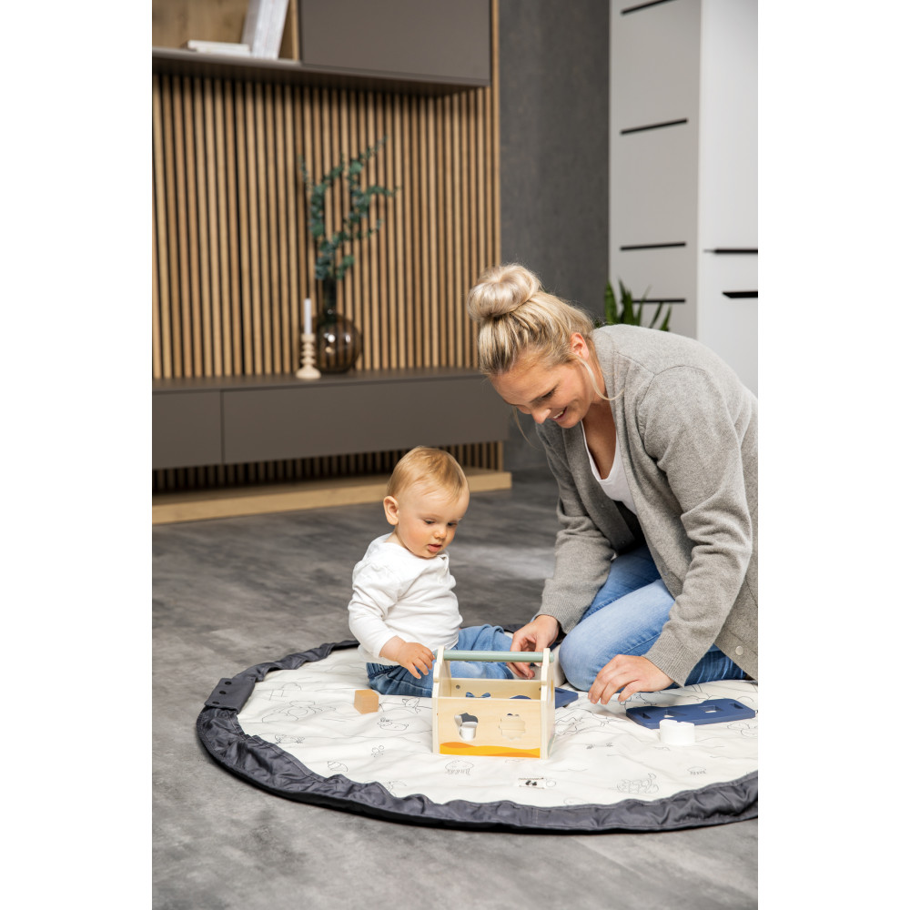 Hauck Play N Tidy - игровой коврик-сумка • Dark Grey Hauck Play N Tidy - игровой коврик-сумка • Dark Grey