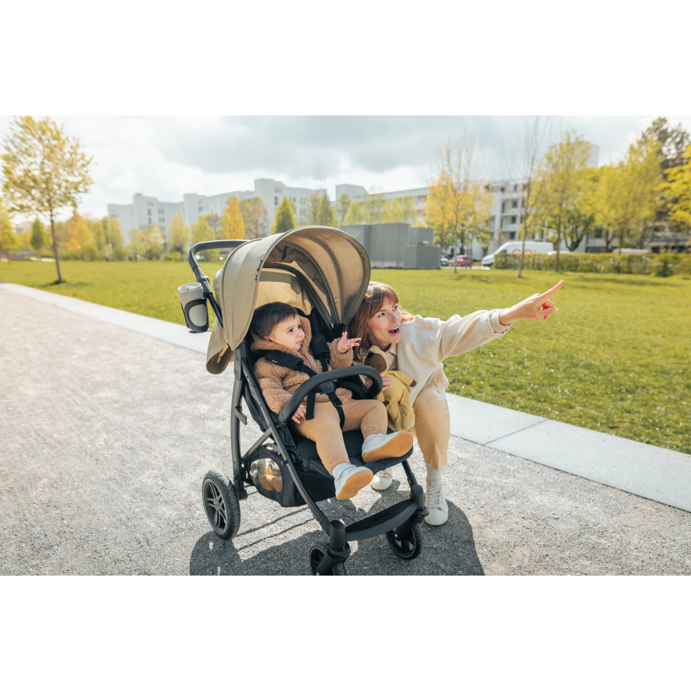 Hauck Rapid 4D Air - прогулянкова коляска з великими колесами • Olive Hauck Rapid 4D Air - прогулянкова коляска з великими колесами • Olive