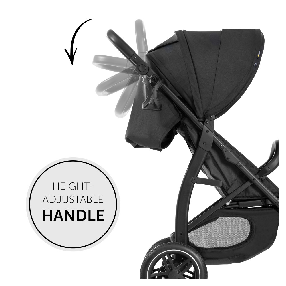 Hauck Rapid 4D Air - прогулочная коляска с большими колесами • Black Hauck Rapid 4D Air - прогулочная коляска с большими колесами • Black