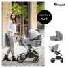 Hauck Vision X Set - універсальна легка коляска 2в1 з реверсивним блоком • Melange Grey