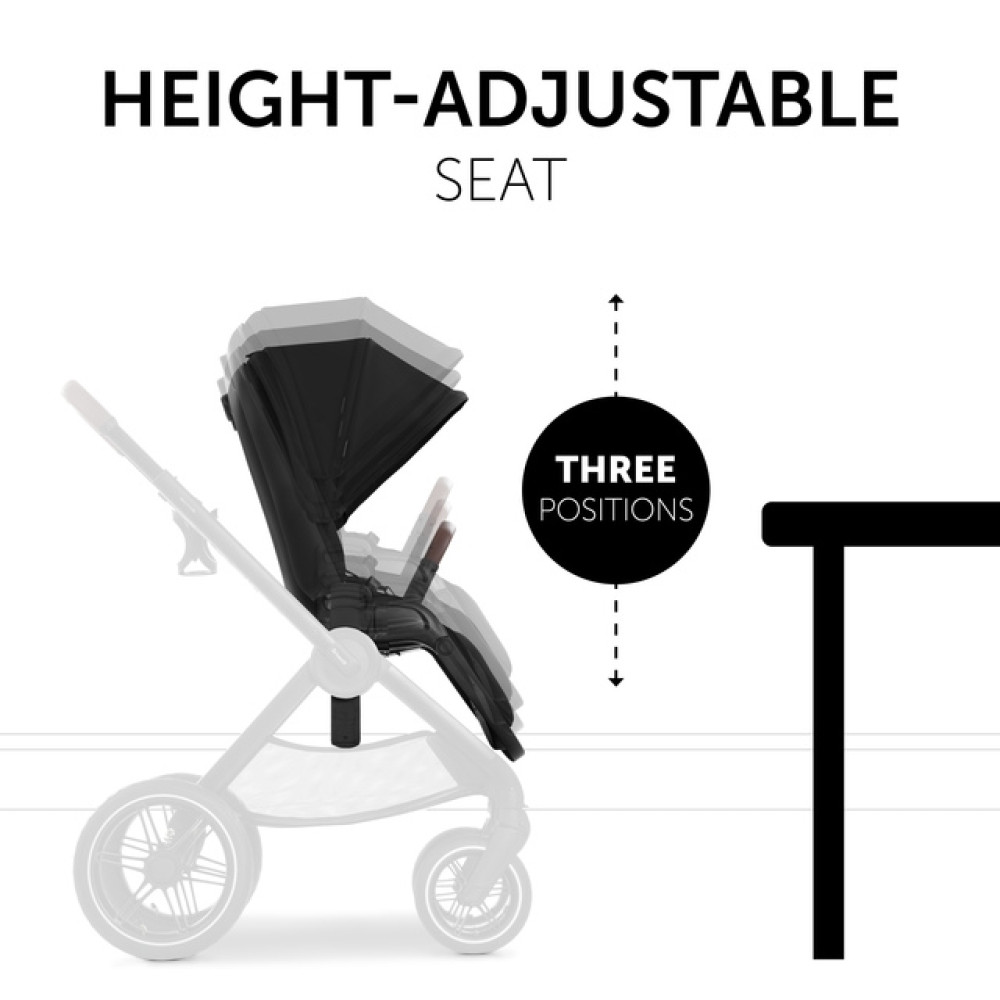 Hauck Walk N Care Air - универсальная коляска 2в1 с реверсивным блоком и большими колесами • Black