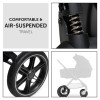 Hauck Walk N Care Air - универсальная коляска 2в1 с реверсивным блоком и большими колесами • Black