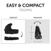Hauck Walk N Care Air - универсальная коляска 2в1 с реверсивным блоком и большими колесами • Black