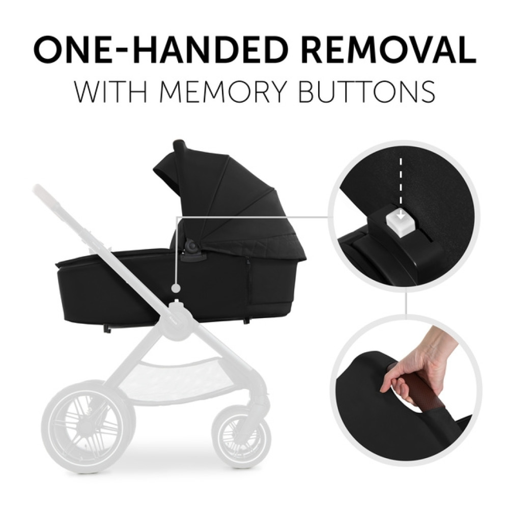 Hauck Walk N Care Air - универсальная коляска 2в1 с реверсивным блоком и большими колесами • Black