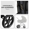 Hauck Walk N Care Air - універсальна коляска 2в1 з реверсивним блоком та великими колесами • Dark Olive