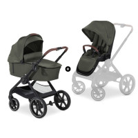 Hauck Walk N Care Air - универсальная коляска 2в1 с реверсивным блоком и большими колесами • Dark Olive