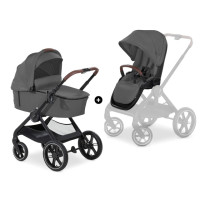 Hauck Walk N Care Air - универсальная коляска 2в1 с реверсивным блоком и большими колесами • Dark Grey