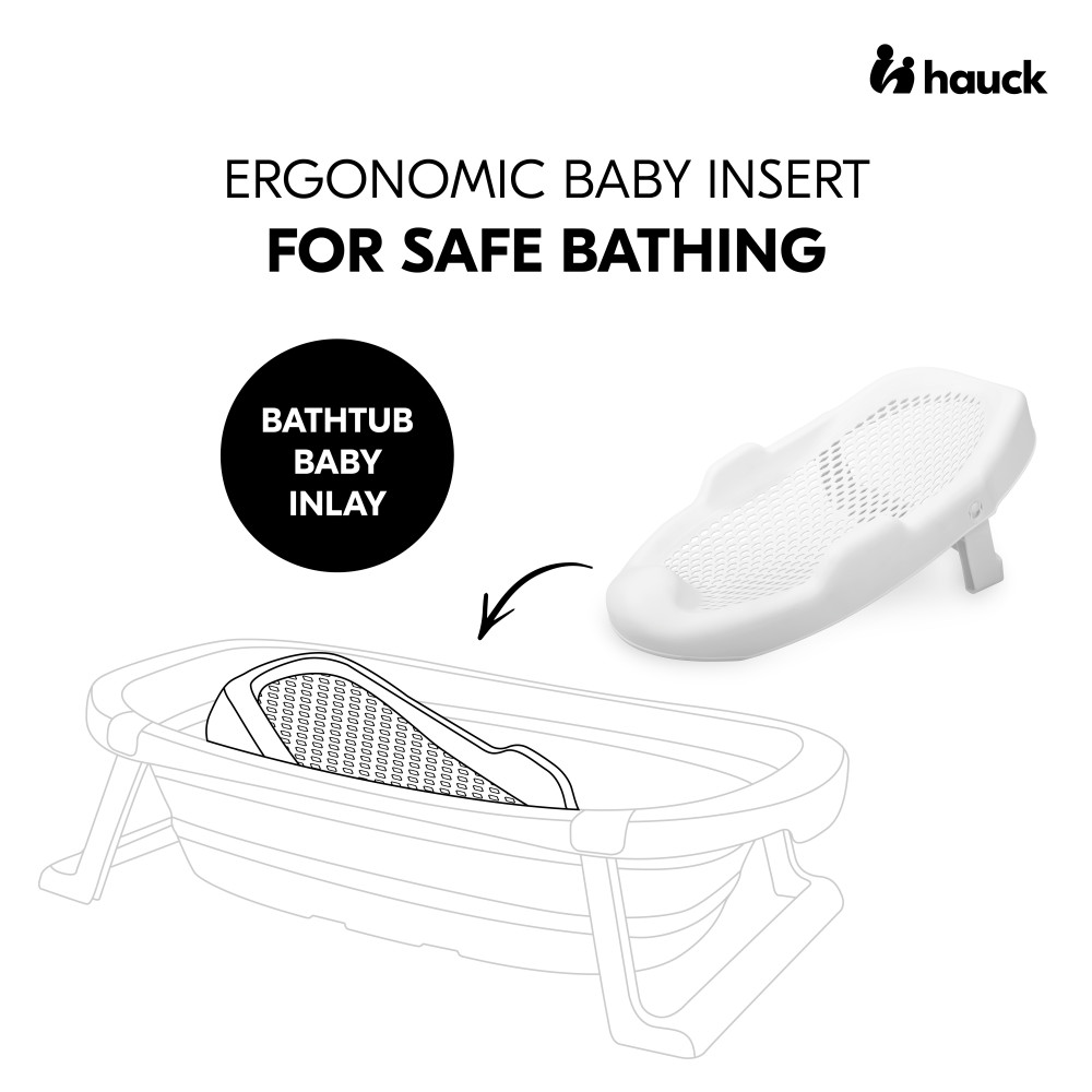 Hauck Bathtub Baby Inlay - сиденье для ванночки для безопасного купания • White