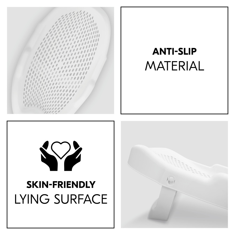 Hauck Bathtub Baby Inlay - сиденье для ванночки для безопасного купания • White