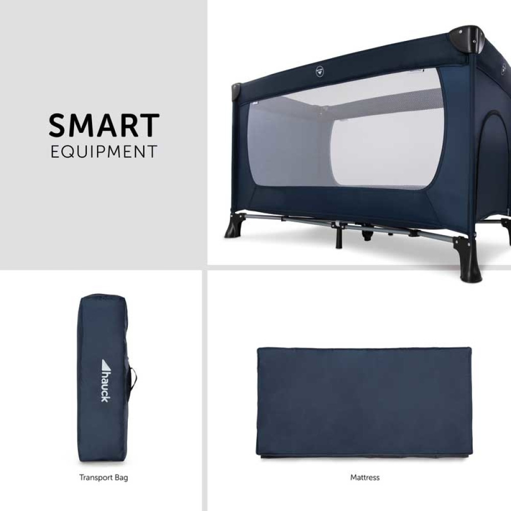 Hauck Dream N Play Plus - детский манеж-кроватка для путешествий • Navy Hauck Dream N Play Plus - детский манеж-кроватка для путешествий • Navy