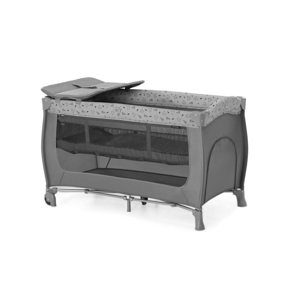 Hauck Sleep N Play - детский манеж-кроватка для путешествий • Nordic Grey