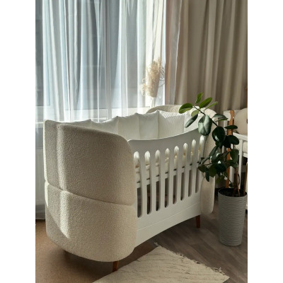 Ingvart Fly Bed - кроватка, букле / букле Зайчонок • White