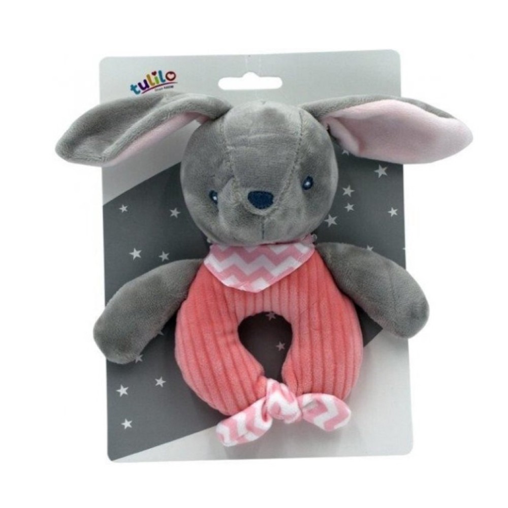 Погремушка плюшевая Tulilo Зайчик (9123)