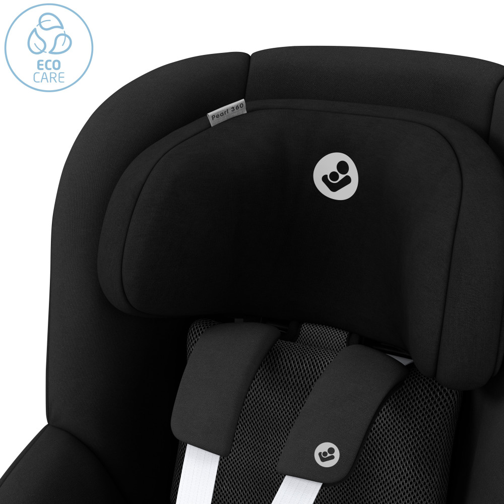 Maxi-Cosi Pearl 360 2 - вращающееся автокресло для детей (от 3 месяцев до 4 лет / 61 - 105 см) • Authentic Black
