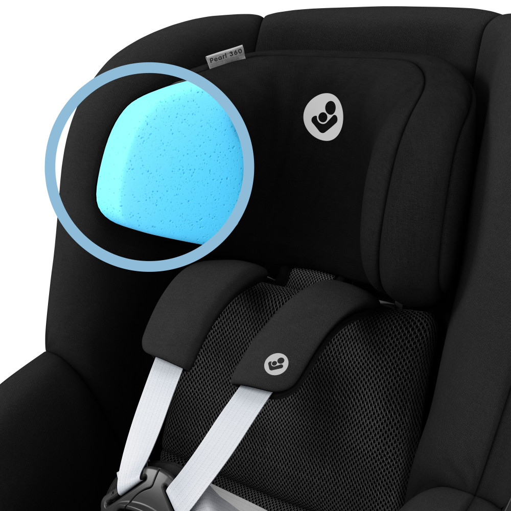 Maxi-Cosi Pearl 360 2 - вращающееся автокресло для детей (от 3 месяцев до 4 лет / 61 - 105 см) • Authentic Black