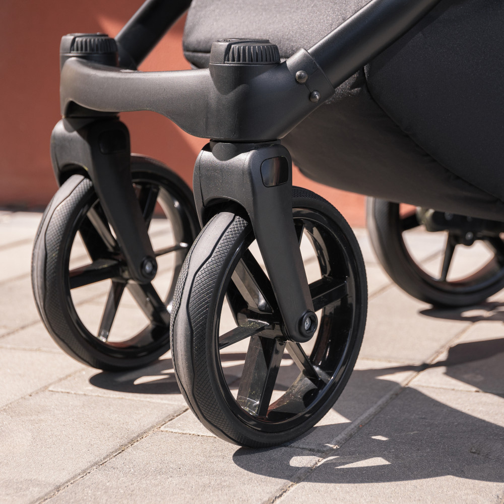 Adamex Nola - детская коляска 2 в 1, многофункциональная коляска для новорожденных • Graphite (PS-113)