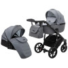 Adamex Nola - детская коляска 2 в 1, многофункциональная коляска для новорожденных • Graphite (PS-113)